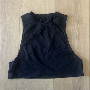 Lululemon Black Sleeveless Crop Top